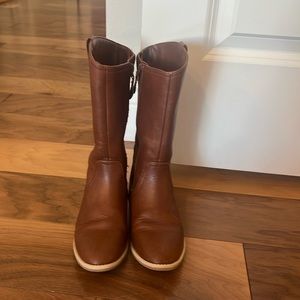 Long brown boots